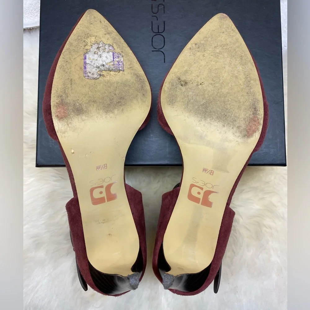 Joe’s Jeans Lauren Heels in Burgundy/Brown